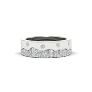 Mountain Stone Mens Wedding Ring